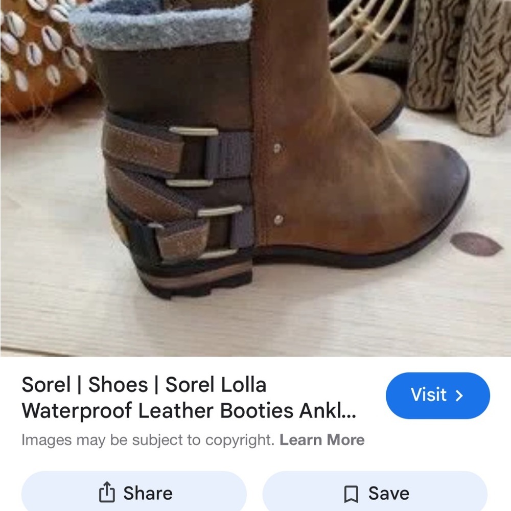 Sorel Women's Lolla Chestnut/ Rusty Red Nubuck Leather Ankle Booties - Picture 2 of 10